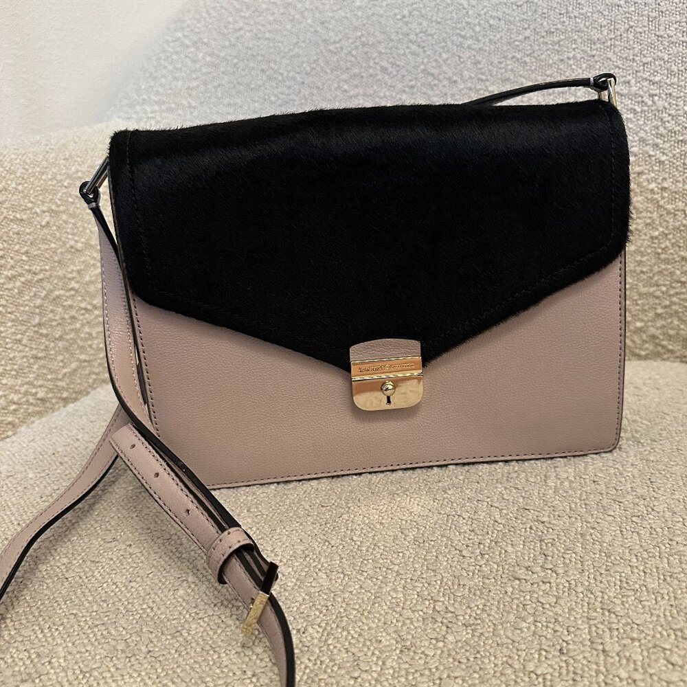 Kate Spade SAYRA Hyde Place Leather/Calf Hair Crossbody Bag Messenger